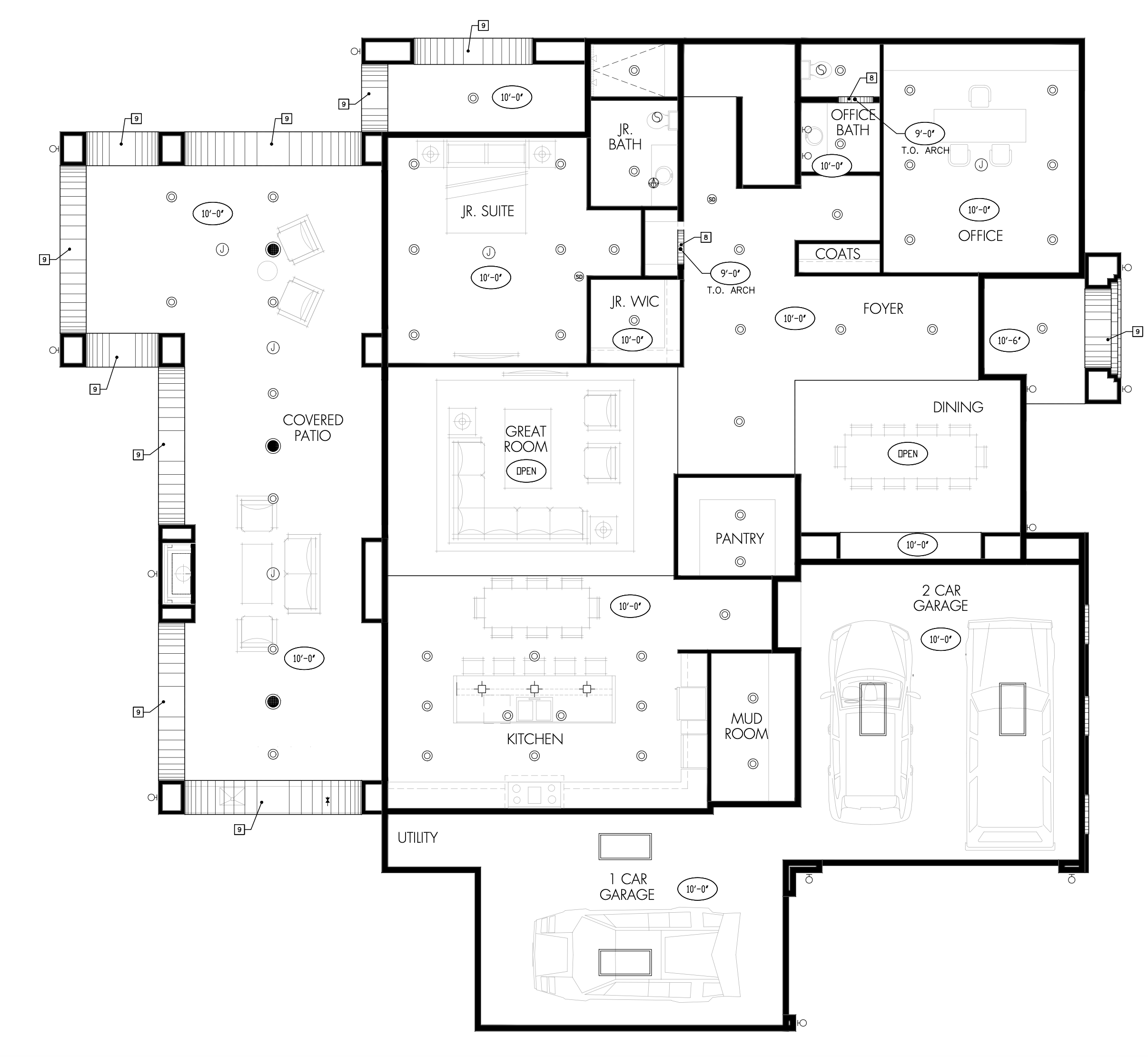 First Floor Plan of Dorrell House